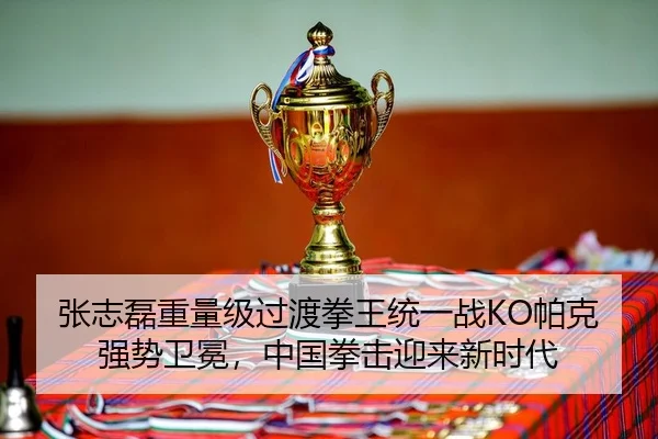 张志磊重量级过渡拳王统一战KO帕克强势卫冕，中国拳击迎来新时代